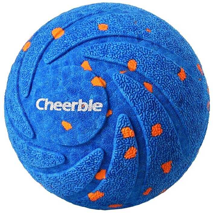 Mėlyna Cheerble Wicked Ball Air (mėlynas) kamuoliukas/naminis žaislas.