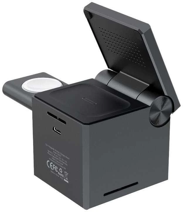 Choetech T632-F 3-in-1 15W indukcinis įkroviklis (juodas)
