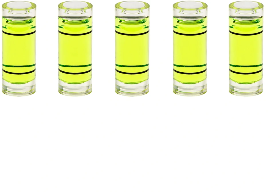 Cilindrinis buteliukas 9.5x25 mm - 10 vnt, Idealus nivelyras tiksliam darbui