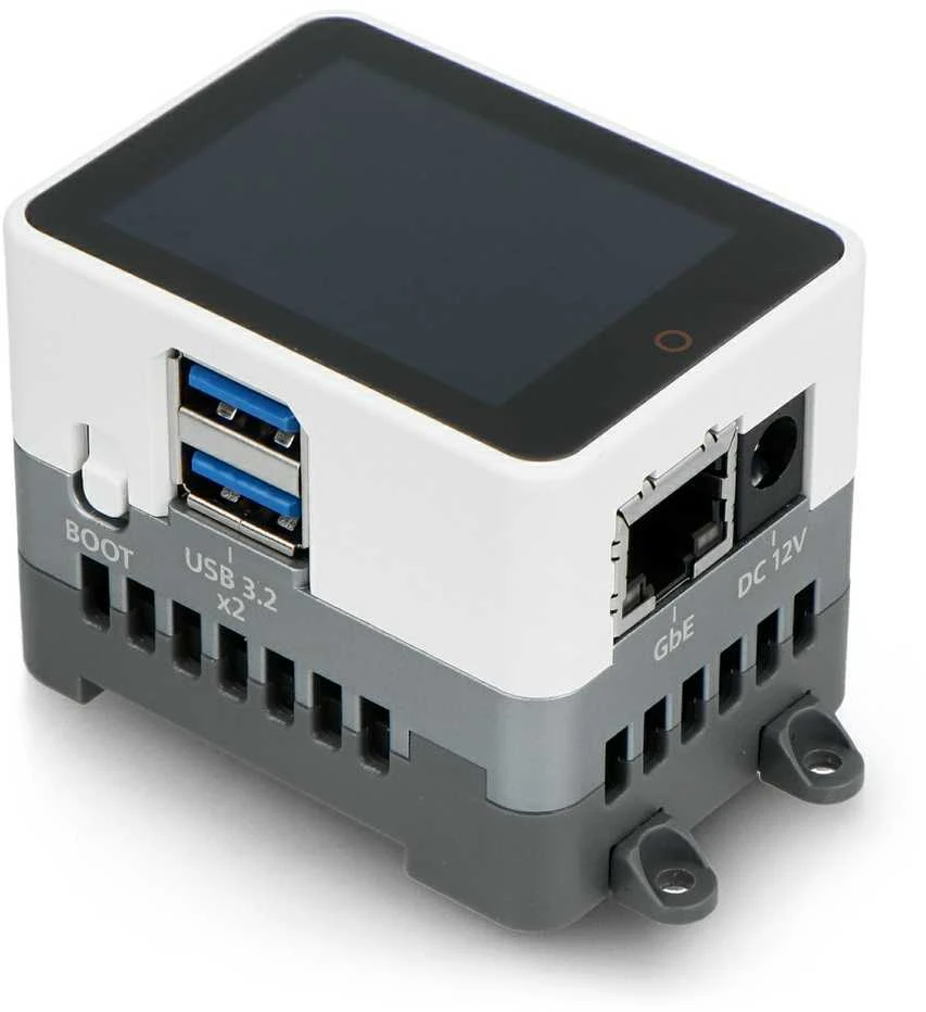 CM4Stack minikompiuteris su jungčių bloku
