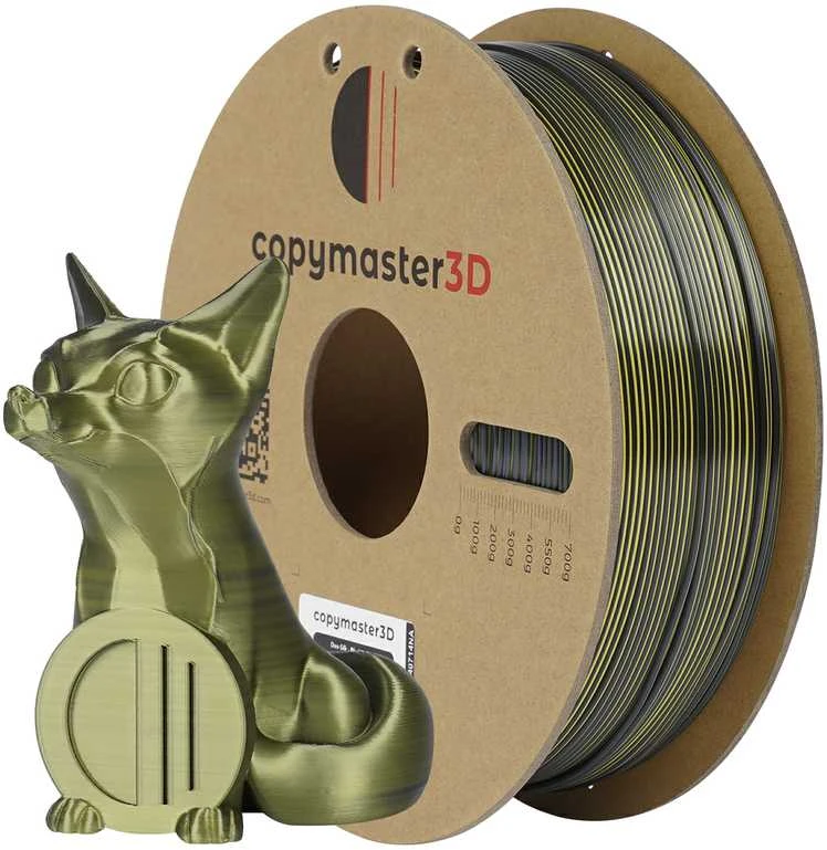 Copymaster3D Duo-Silk 1.75mm 1kg Žalias/Oranžinis