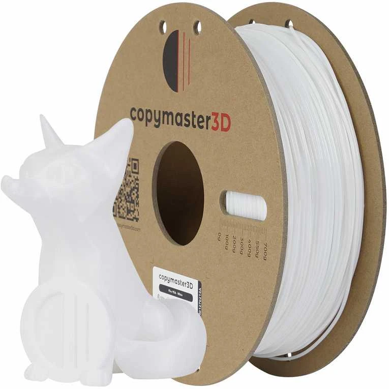 Copymaster3D Flex 95A balto siūlo ritė su 3D figūrėle