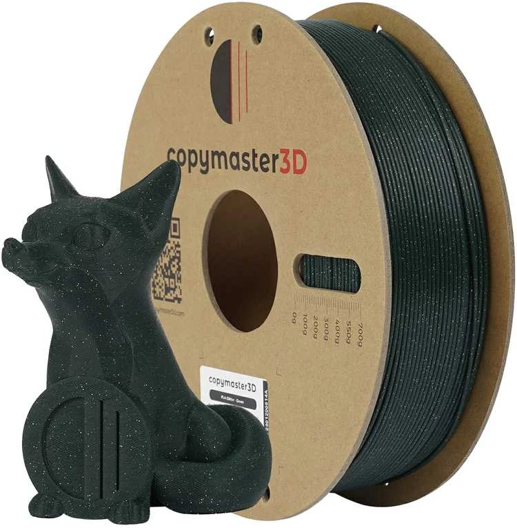 Copymaster3D PLA Glitter 1.75mm 1kg Žalias