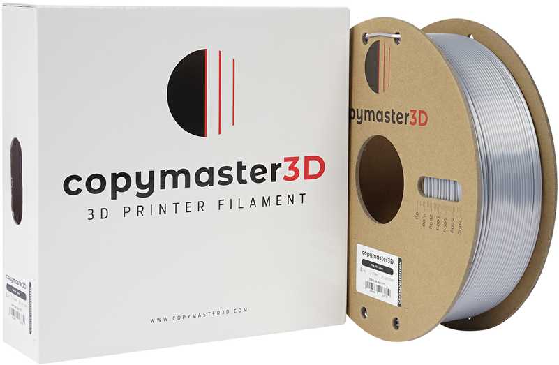 Copymaster3D PLA Silk 1.75mm 1kg Sidabrinis