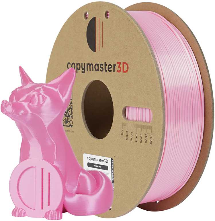 Copymaster3D PLA Silk 1.75mm 1kg Sidabrinis