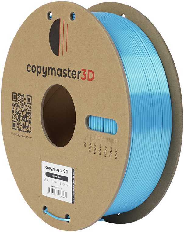 Copymaster3D PLA Silk 1.75mm 1kg Sidabrinis