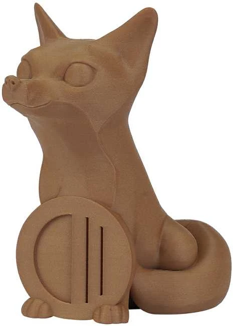 Copymaster3D PLA Wood – atspausdinta lapės figūrėlė