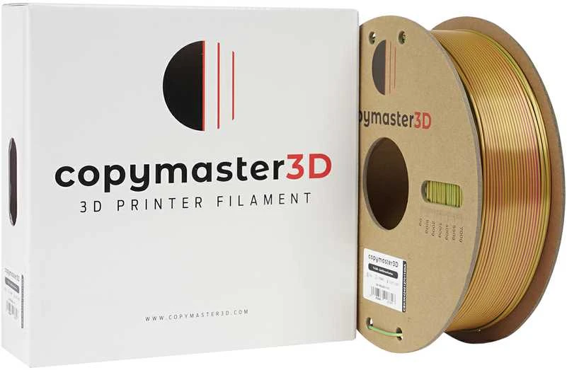 Copymaster3D Tri-Silk 1.75mm 1kg - Gold/Sidabrinis/Copper