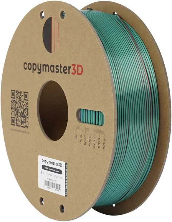 Copymaster3D Tri-Silk 1.75mm 1kg - Gold/Sidabrinis/Copper