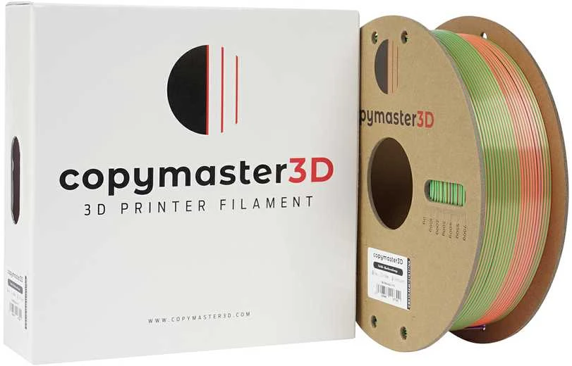 Copymaster3D Tri-Silk 1.75mm 1kg - Gold/Sidabrinis/Copper