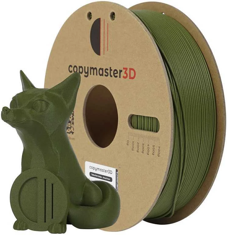 Copymaster3D Turbo PLA 1.75mm 1kg Carbon