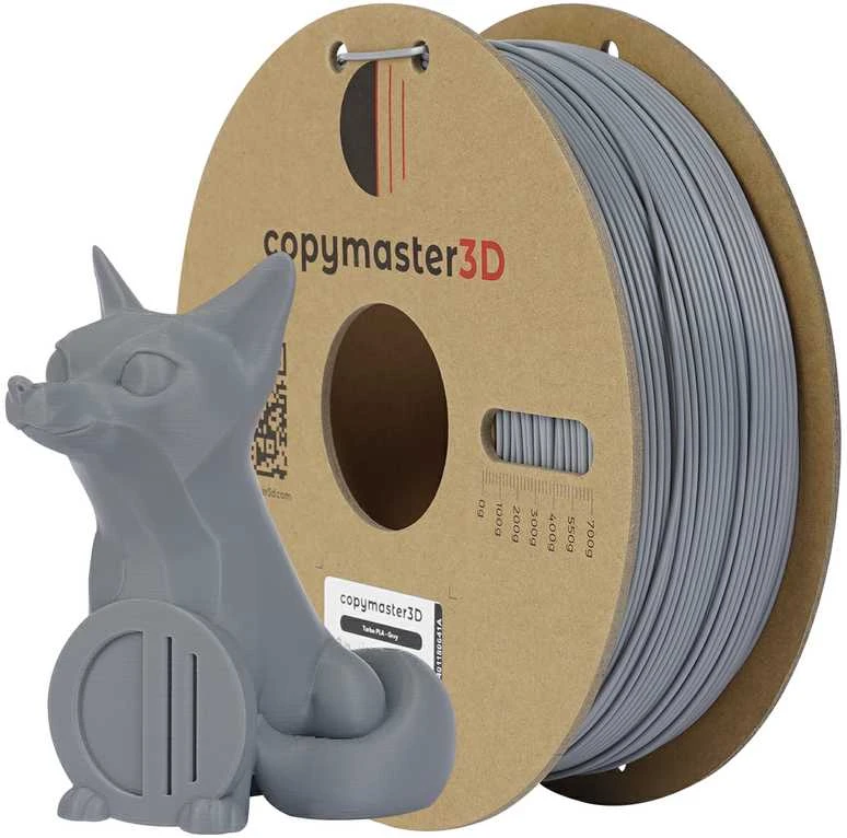 Copymaster3D Turbo PLA 1.75mm 1kg Pilkas