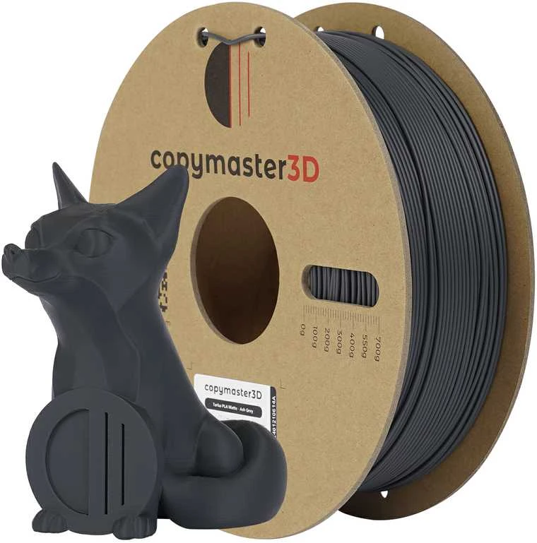 Copymaster3D Turbo PLA Matte 1.75mm 1kg Ash Pilkas