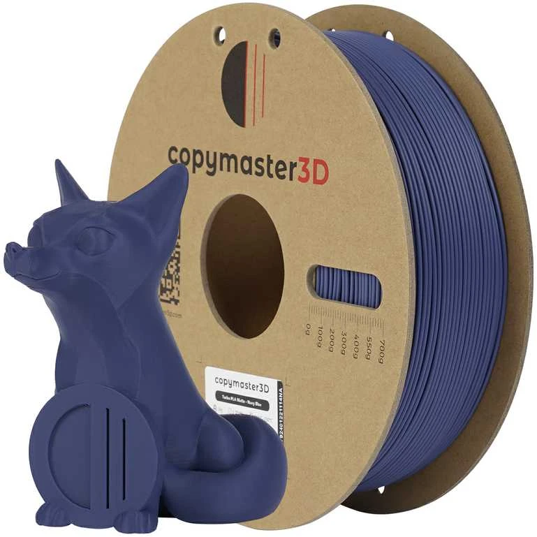 Copymaster3D Turbo PLA Matte 1.75mm 1kg Navy Mėlyna