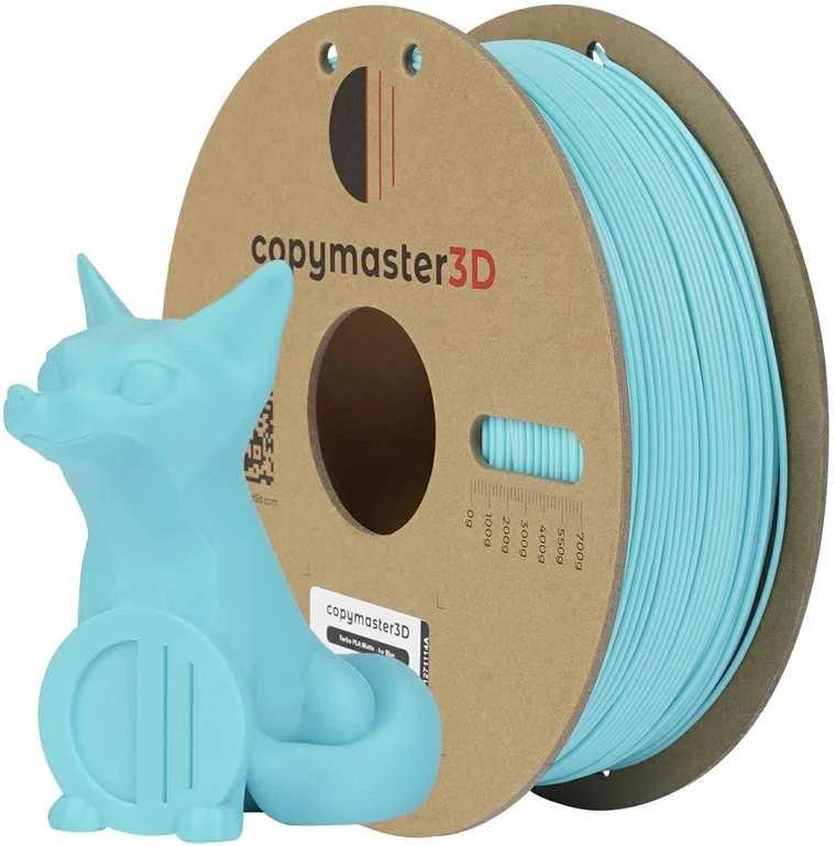 Copymaster3D Turbo PLA Matte 1.75mm 1kg Ice Mėlyna