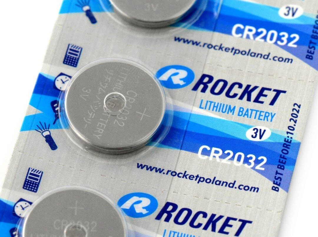 Rocket CR2032 3V elementai pakuotėje