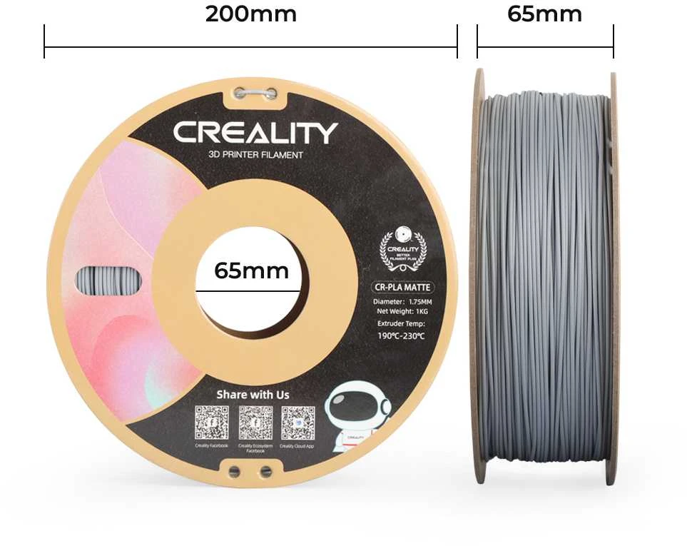 Creality CR-PLA Matte - 1.75mm - 1kg - Navy Mėlyna