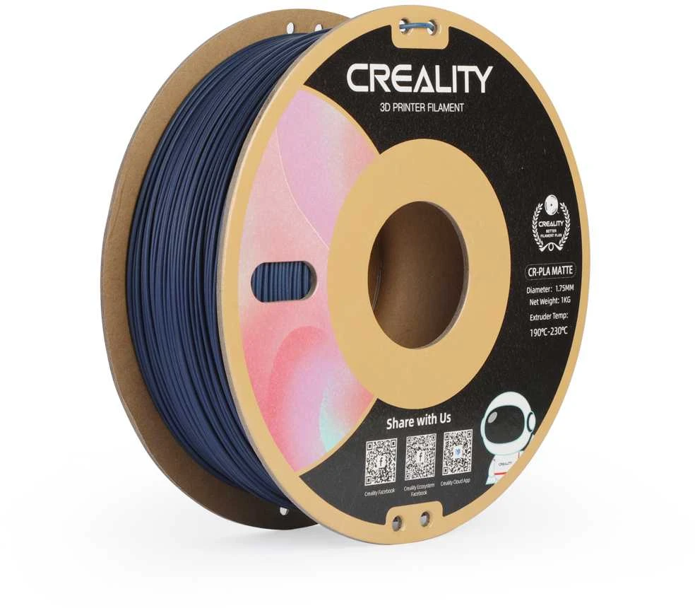 Creality CR-PLA Matinis - 1,75mm - 1kg - Gipsinis Baltas