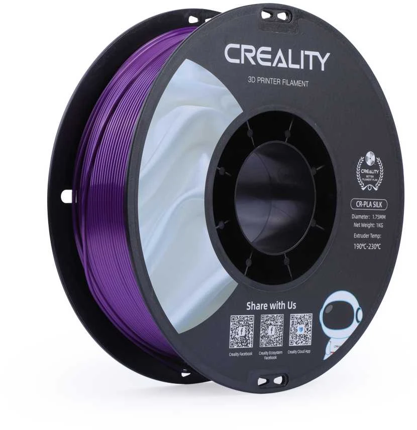 Creality CR-PLA Silk - 1.75mm - 1kg - Geltonas/Mėlynas
