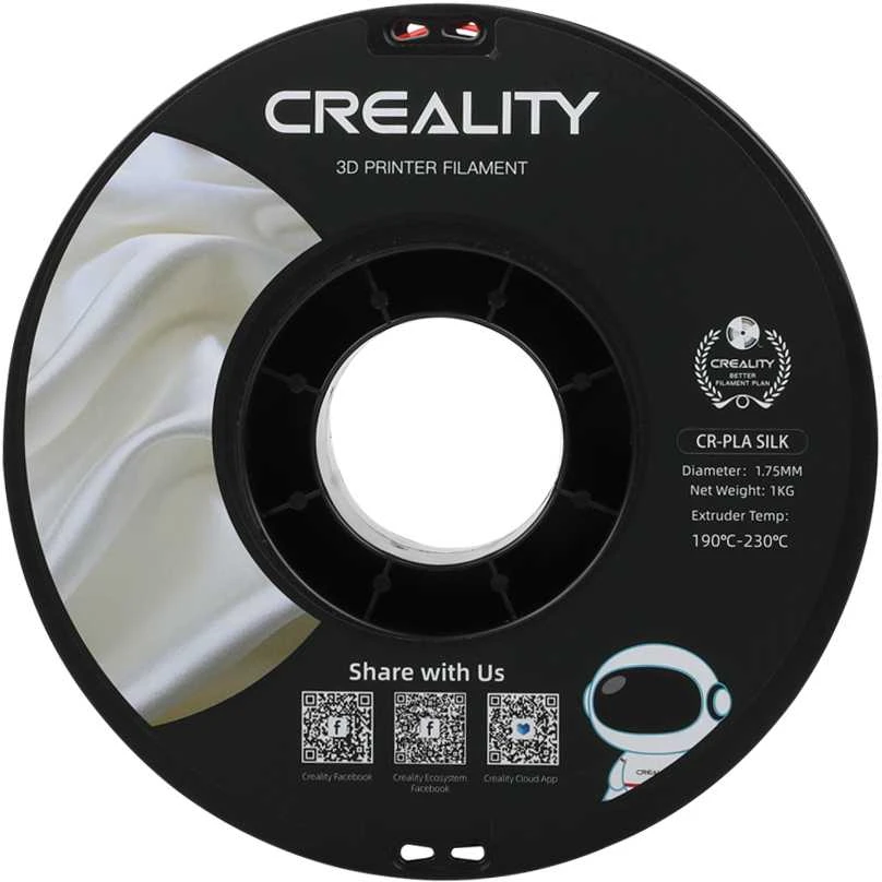 Creality CR-PLA Silk - 1.75mm - 1kg - Auksinis/Sidabrinis