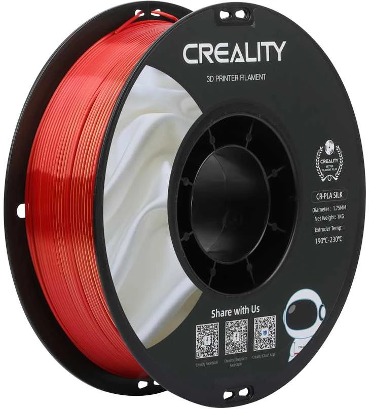 Creality CR-PLA Silk - 1.75mm - 1kg - Sidabrinis