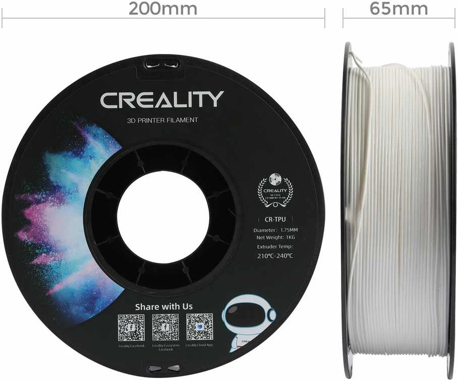 Creality CR-TPU - 1.75mm - 1kg - Raudonas