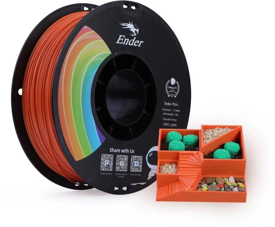 Creality Ender - PLA+ - 1.75mm - 1kg - Raudonas
