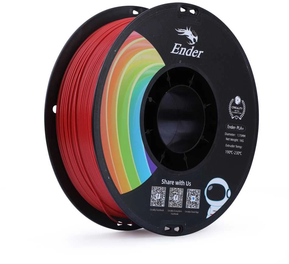 Creality Ender - PLA+ - 1.75mm - 1kg - oranžinis