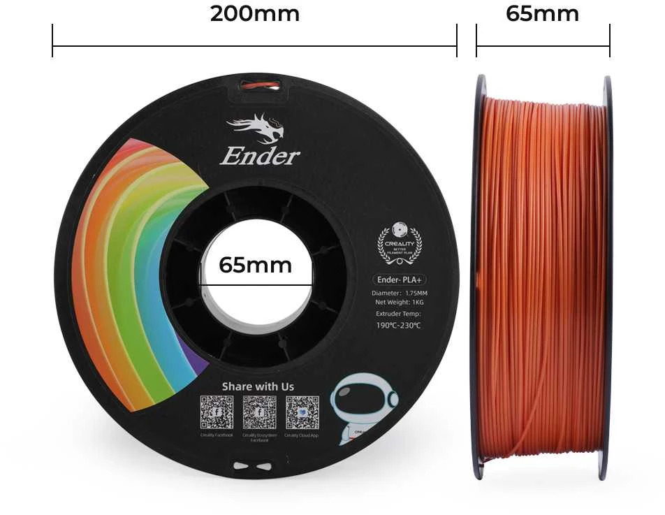 Creality Ender - PLA+ - 1.75mm - 1kg - Mėlynas