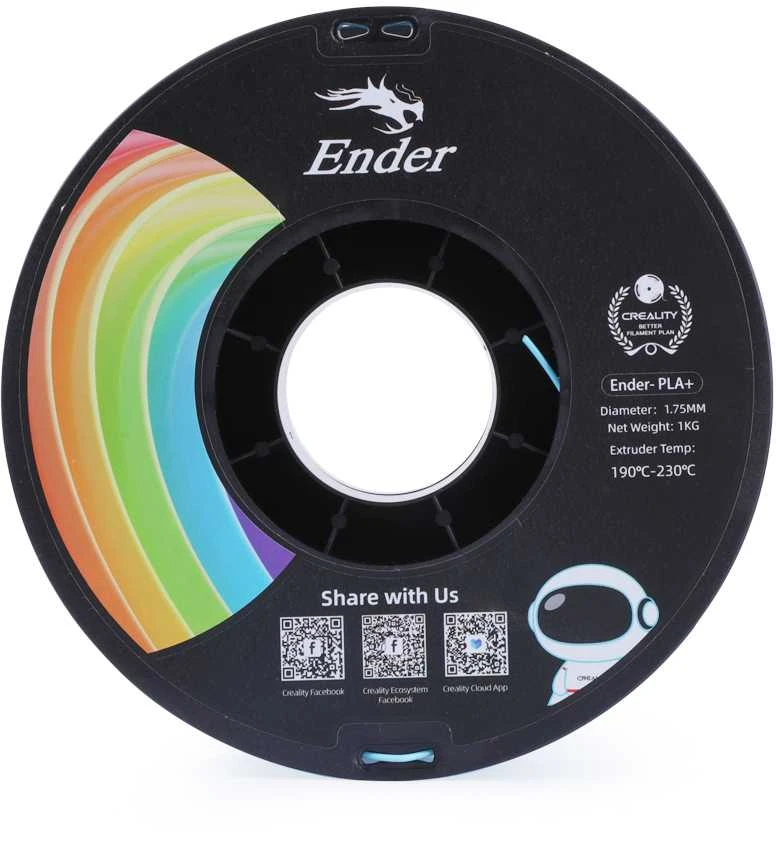 Creality 3D spausdintuvo plastiko ritė su QR kodais