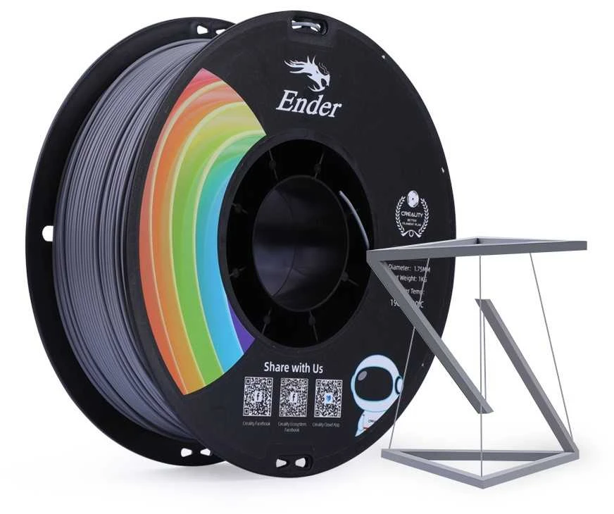 Creality Ender - PLA+ - 1.75mm - 1kg - Raudonas