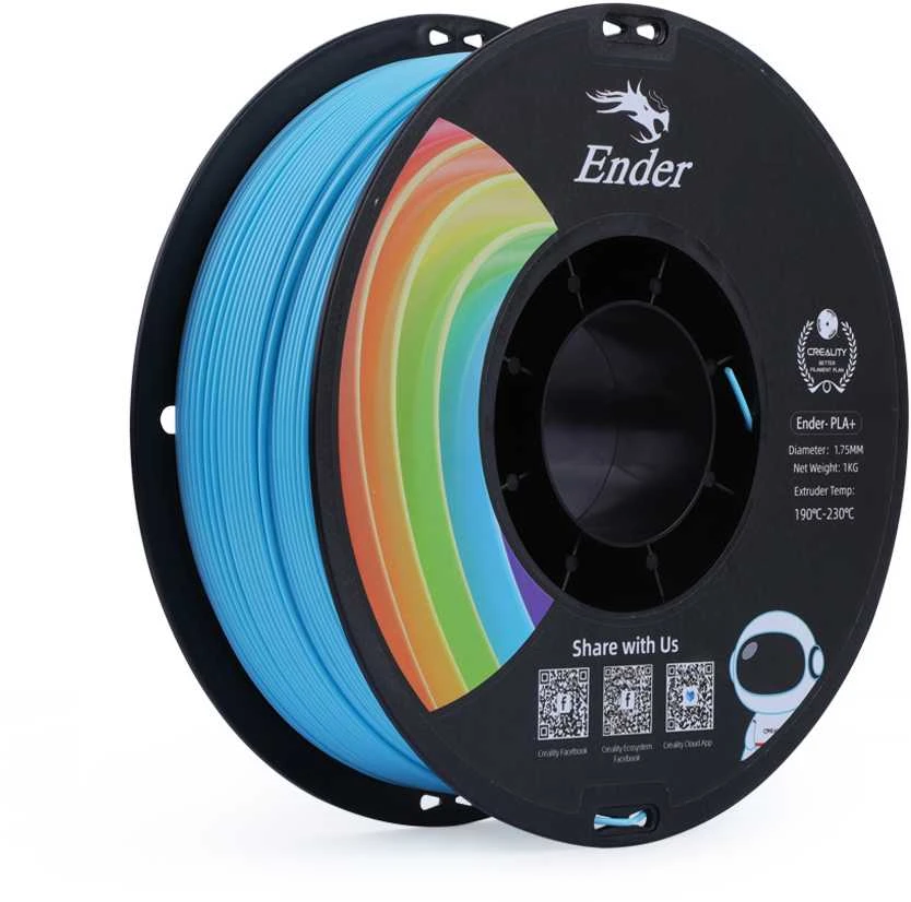 Creality Ender PLA+ 1.75mm siūlas, šviesiai mėlynas