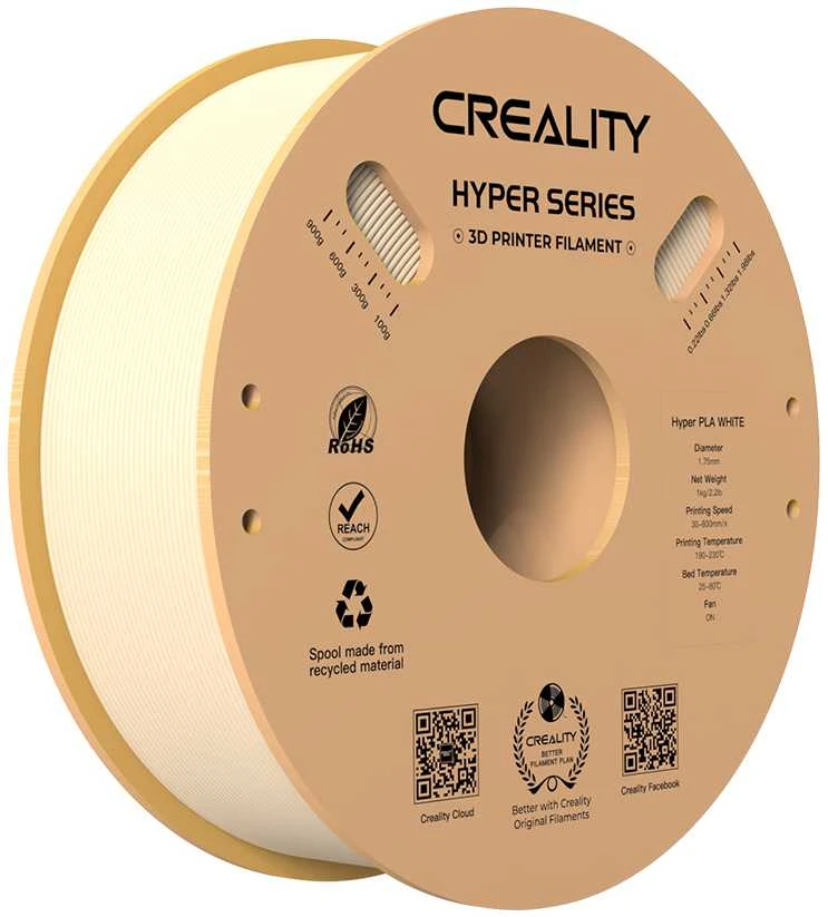 Creality Hyper PLA plastikas 1.75mm 1kg - Oranžinis