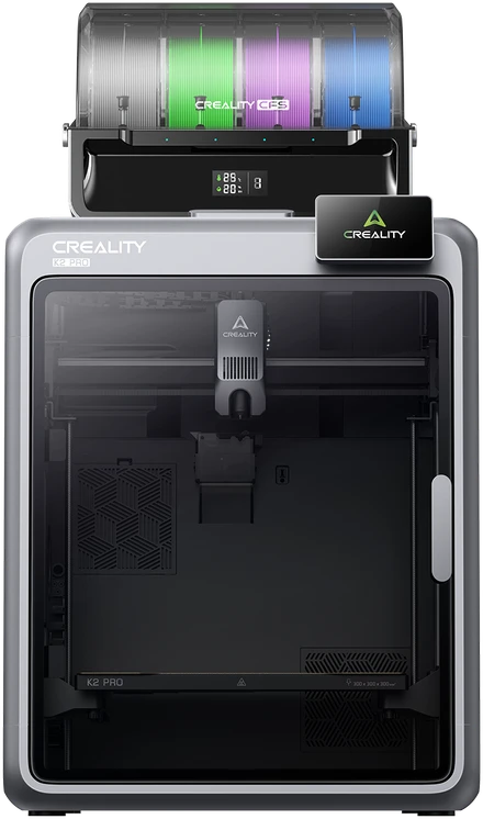 Creality K2 Pro Combo su gijų padavimo sistema