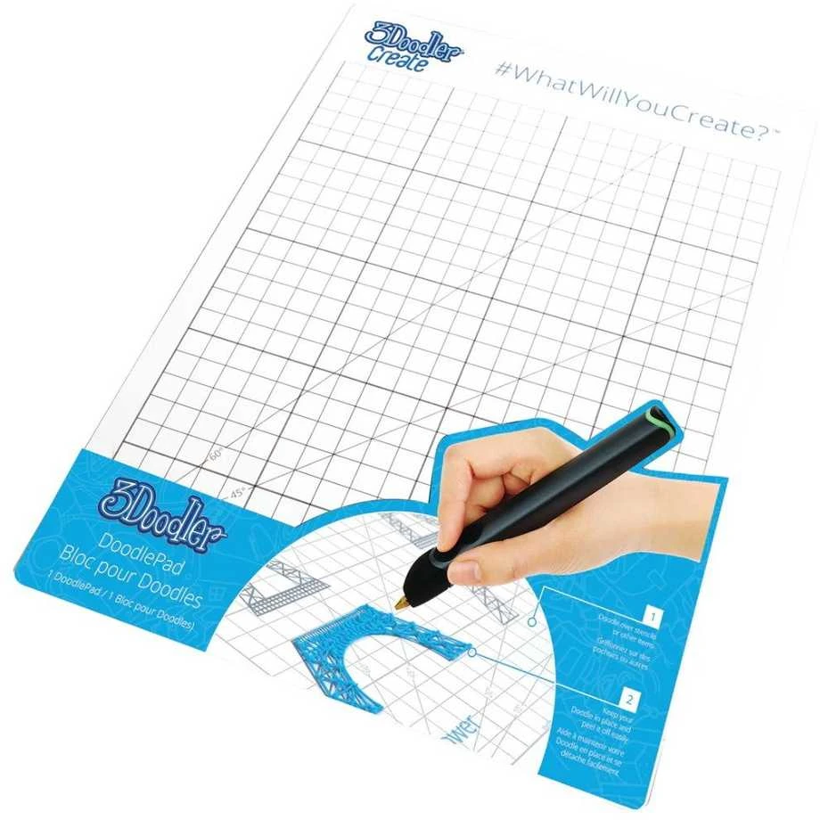 3Doodler Doodle Pad piešimo bloknotas, skirtas kurti ir PRO
