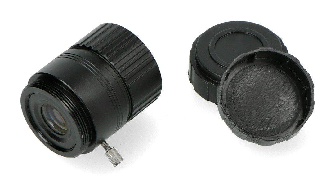 CS-Mount objektyvas 25mm, rankinis fokusavimas, skirtas Raspberry Pi HQ kamerai, ArduCam LN041