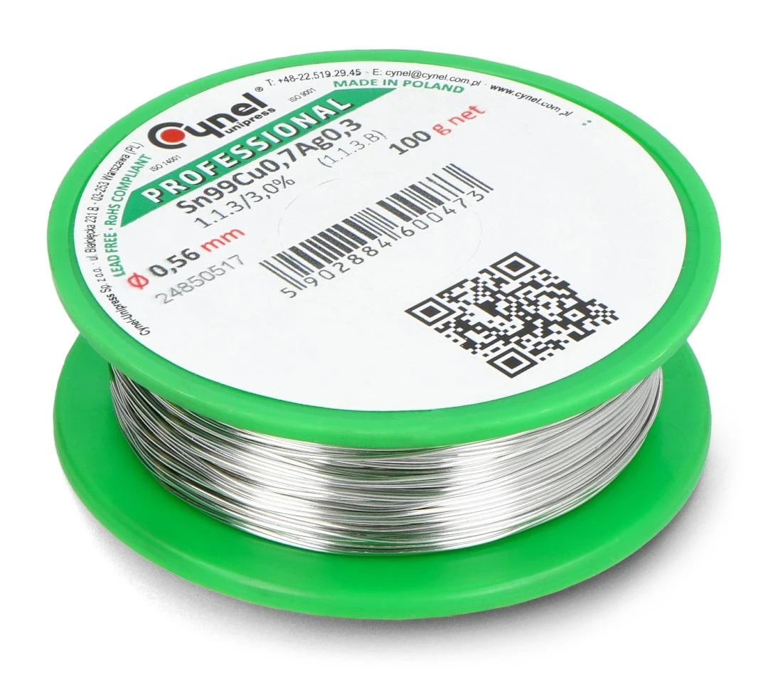 Lydmetalis Cynel LC99 100g/0.56mm - be švino