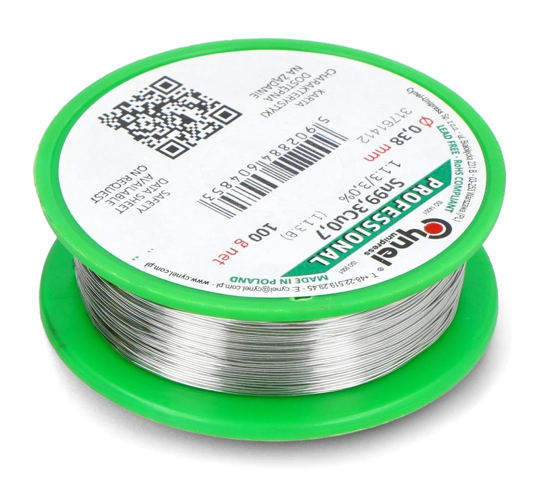 Lydmetalis Cynel LC99.3 100g/0.38mm - be švino