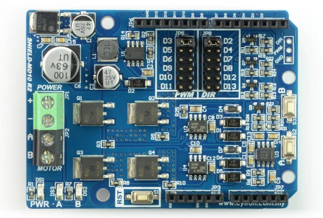 Cytron MD10 - 1 kanalo variklio valdiklis 30V/10A - Arduino priedėlis