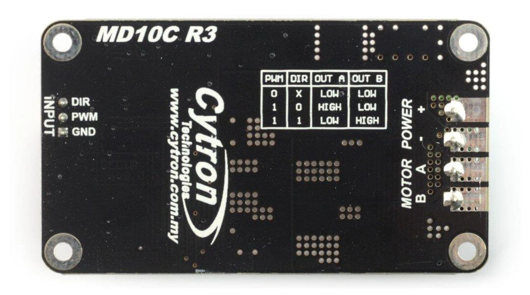 Cytron MD10C - vieno kanalo 30V/13A variklio valdiklis