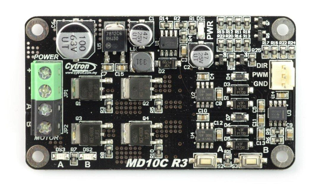 Cytron MD10C - vieno kanalo 30V/13A variklio valdiklis