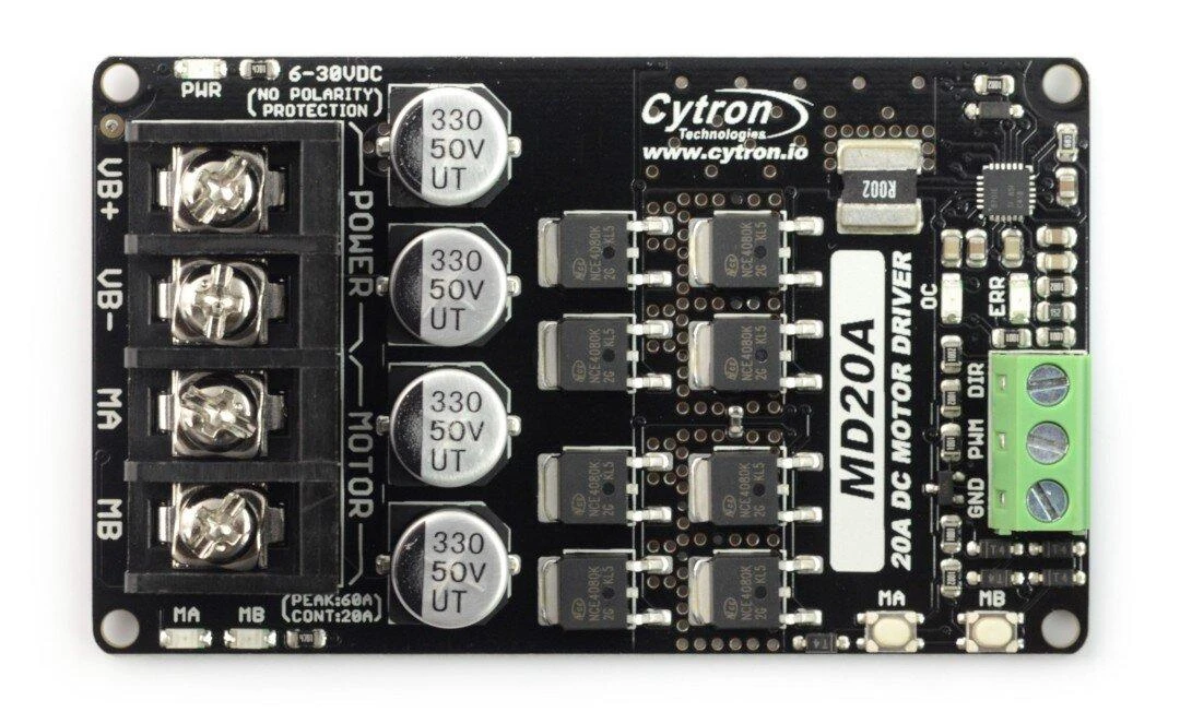 Cytron MD20A - vieno kanalo variklio valdiklis 30V/20A