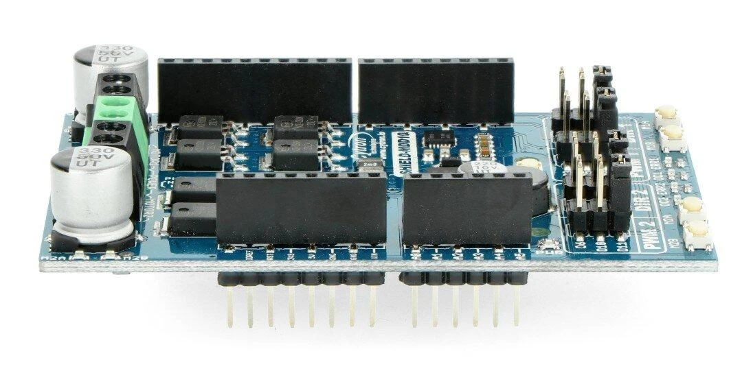 Cytron priedėlis MDD10 - dviejų kanalų DC variklio valdiklis - 7V-30V/10A - Arduino priedėlis