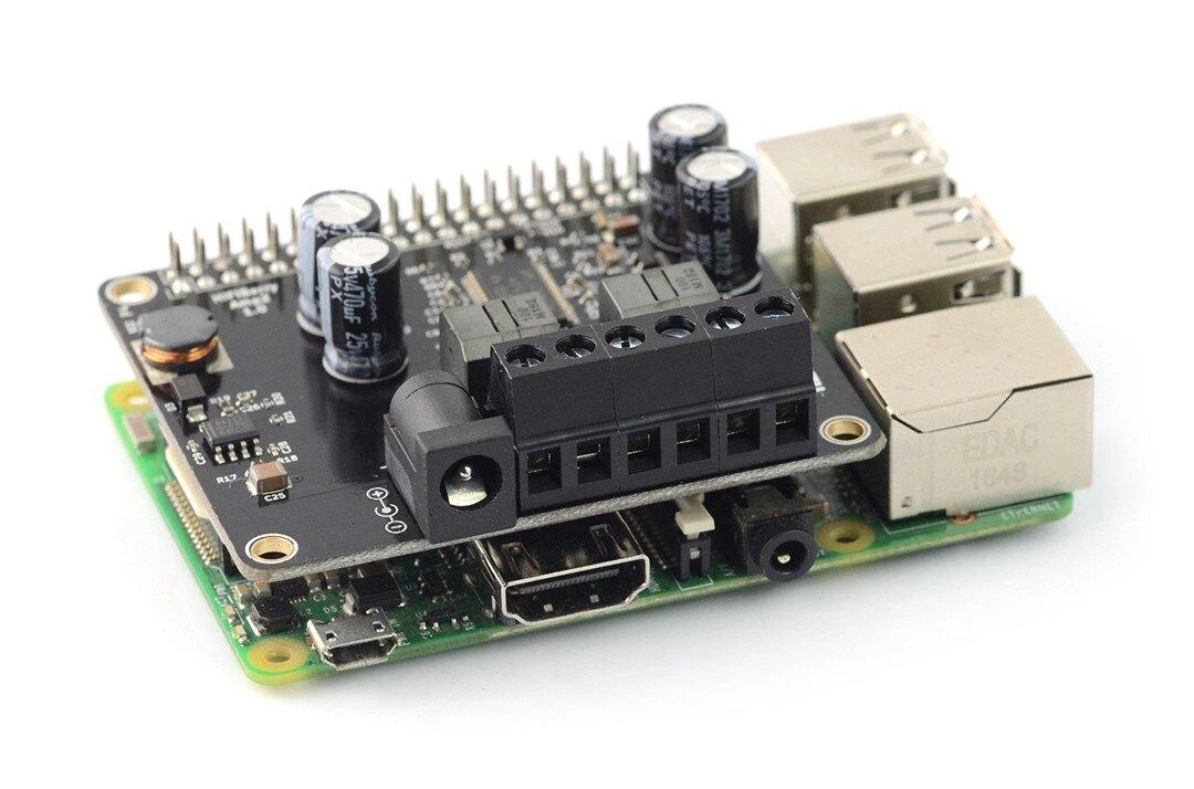D klasės HiFiBerry Amp2 stiprintuvas, 60W, skirtas Raspberry Pi 4B/3B+/3B/2/B+/A+