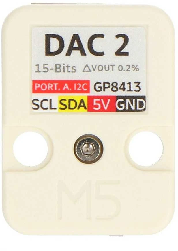 M5Stack DAC2 GP8413 modulis su jungčių žymėjimu