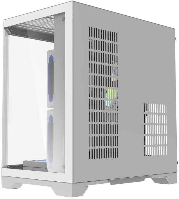 Darkflash Darflash FT350 kompiuterio dėklas + 5 aRGB ventiliatoriai (balti)