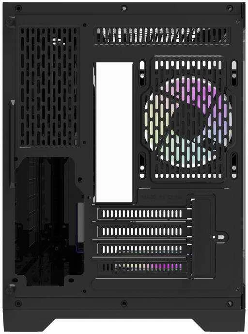 Darkflash Darflash FT418 kompiuterio dėklas + 6 aRGB ventiliatoriai (juodi)