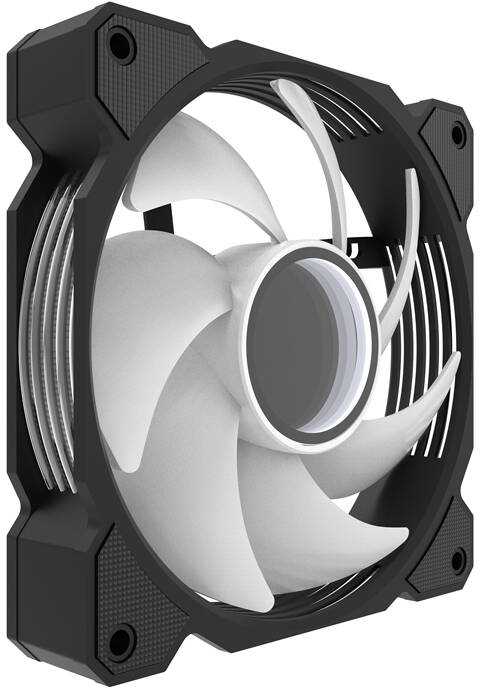 Darkflash DR08 trys viename aušinimo ventiliatorius (juodas)