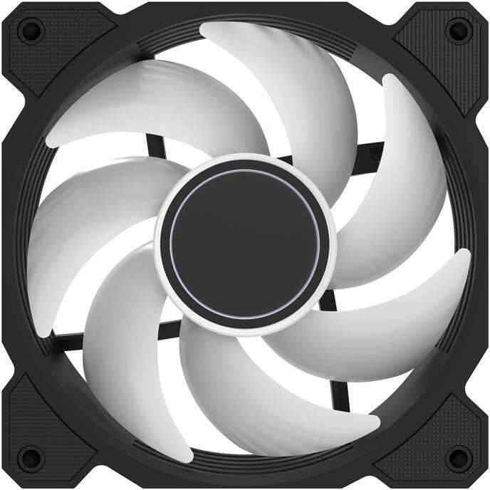 Darkflash DR08 trys viename aušinimo ventiliatorius (juodas)