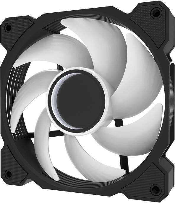 Darkflash DR08 trys viename aušinimo ventiliatorius (juodas)